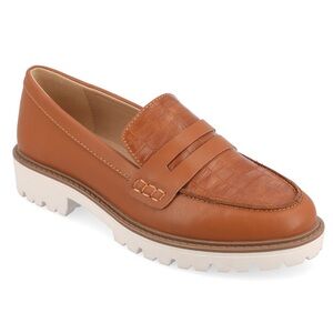 KENLY STATEMENT LOAFER FLATS IN FAUX LEATHER